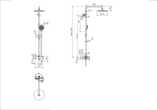 Душевая стойка Aquatek Ника AQ2860MB черный
